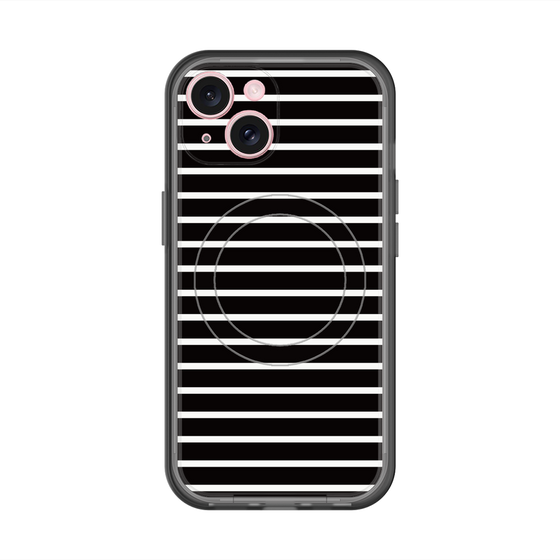 スリムプロテクションプレミアムケース with MagSafe［ Middle Border - Black ］