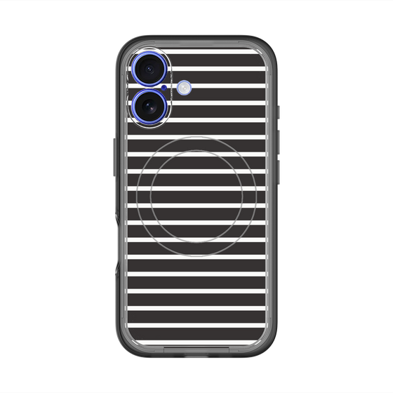スリムプロテクションプレミアムケース with MagSafe［ Middle Border - Black ］