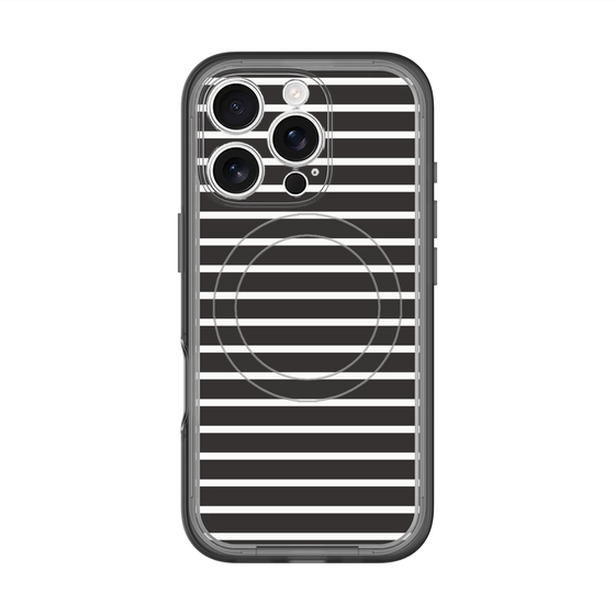 スリムプロテクションプレミアムケース with MagSafe［ Middle Border - Black ］