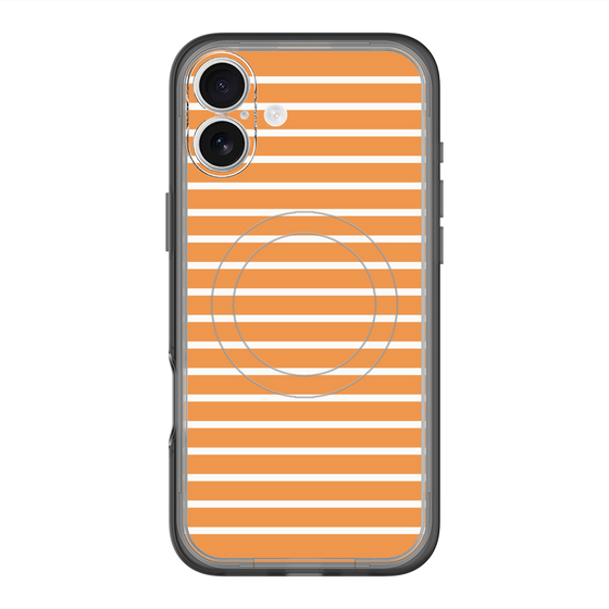 スリムプロテクションプレミアムケース with MagSafe［ Middle Border - Orange ］