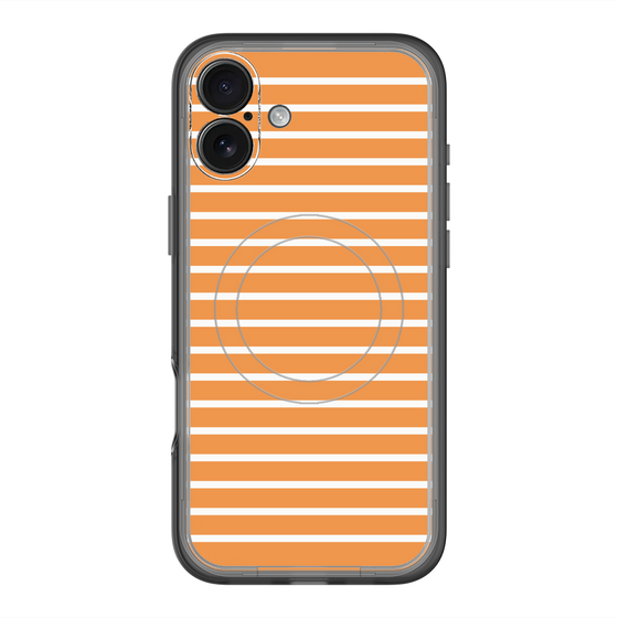 スリムプロテクションプレミアムケース with MagSafe［ Middle Border - Orange ］