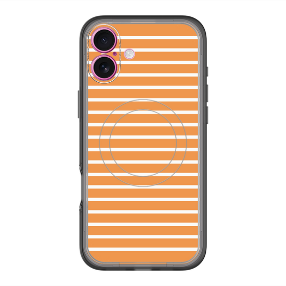 スリムプロテクションプレミアムケース with MagSafe［ Middle Border - Orange ］