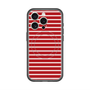 スリムプロテクションプレミアムケース with MagSafe［ Middle Border - Red ］