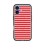 スリムプロテクションプレミアムケース with MagSafe［ Middle Border - Red ］