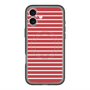 スリムプロテクションプレミアムケース with MagSafe［ Middle Border - Red ］