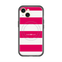スリムプロテクションプレミアムケース with MagSafe［ Big Border - Pink ］