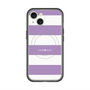 スリムプロテクションプレミアムケース with MagSafe［ Big Border - Purple ］