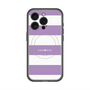 スリムプロテクションプレミアムケース with MagSafe［ Big Border - Purple ］