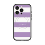 スリムプロテクションプレミアムケース with MagSafe［ Big Border - Purple ］