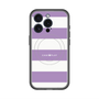 スリムプロテクションプレミアムケース with MagSafe［ Big Border - Purple ］
