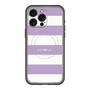 スリムプロテクションプレミアムケース with MagSafe［ Big Border - Purple ］