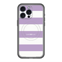 スリムプロテクションプレミアムケース with MagSafe［ Big Border - Purple ］