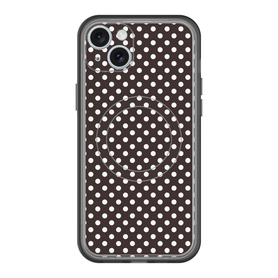 スリムプロテクションプレミアムケース with MagSafe［ Small Dot - Black ］