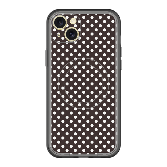 スリムプロテクションプレミアムケース with MagSafe［ Small Dot - Black ］