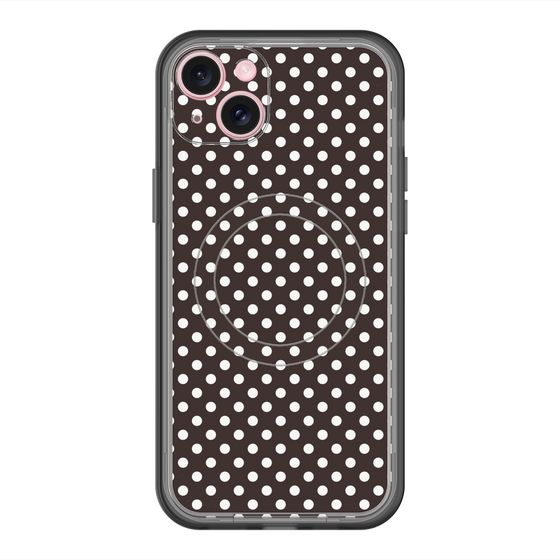 スリムプロテクションプレミアムケース with MagSafe［ Small Dot - Black ］