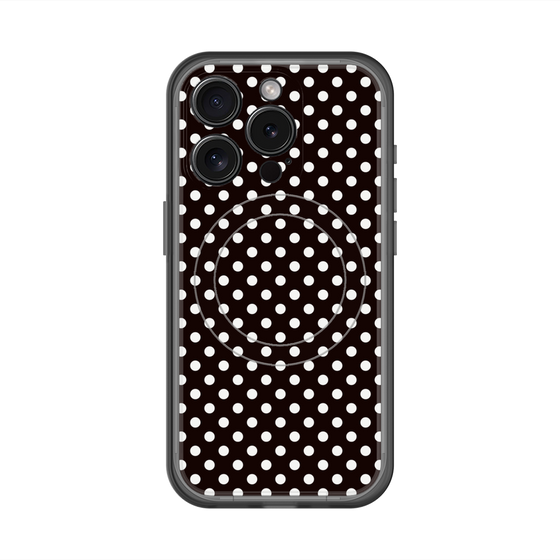 スリムプロテクションプレミアムケース with MagSafe［ Small Dot - Black ］