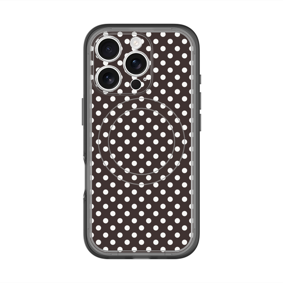 スリムプロテクションプレミアムケース with MagSafe［ Small Dot - Black ］