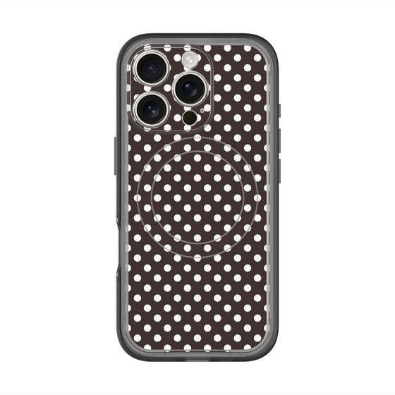 スリムプロテクションプレミアムケース with MagSafe［ Small Dot - Black ］
