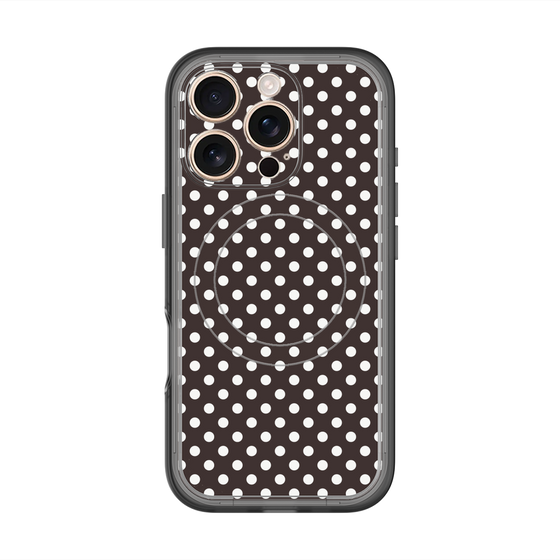 スリムプロテクションプレミアムケース with MagSafe［ Small Dot - Black ］