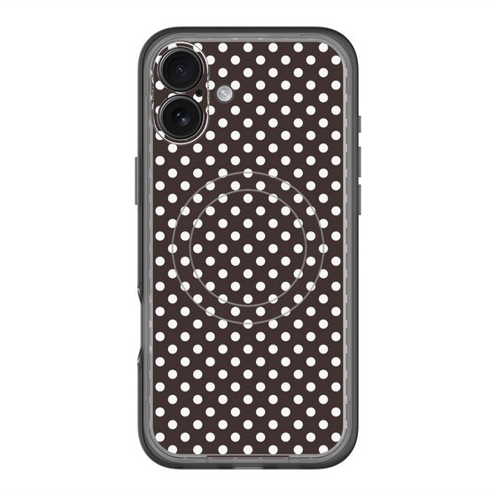 スリムプロテクションプレミアムケース with MagSafe［ Small Dot - Black ］