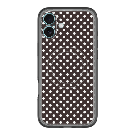 スリムプロテクションプレミアムケース with MagSafe［ Small Dot - Black ］
