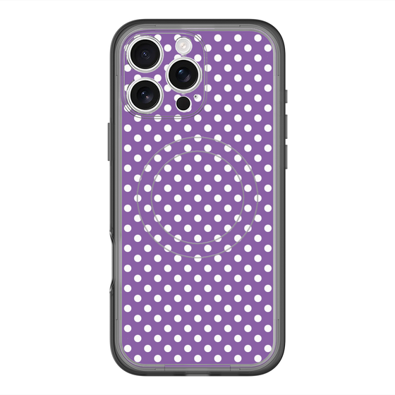 スリムプロテクションプレミアムケース with MagSafe［ Small Dot - Purple ］
