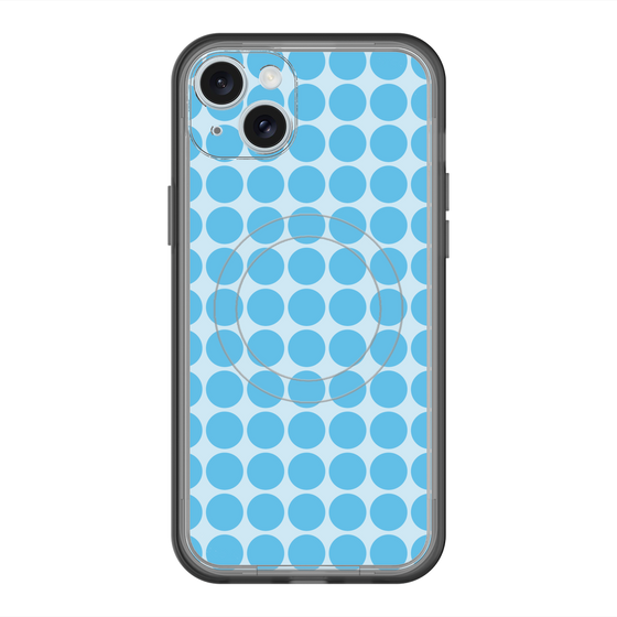 スリムプロテクションプレミアムケース with MagSafe［ Big Dot - Blue ］