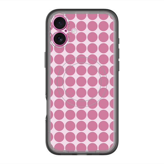スリムプロテクションプレミアムケース with MagSafe［ Big Dot - Pink ］