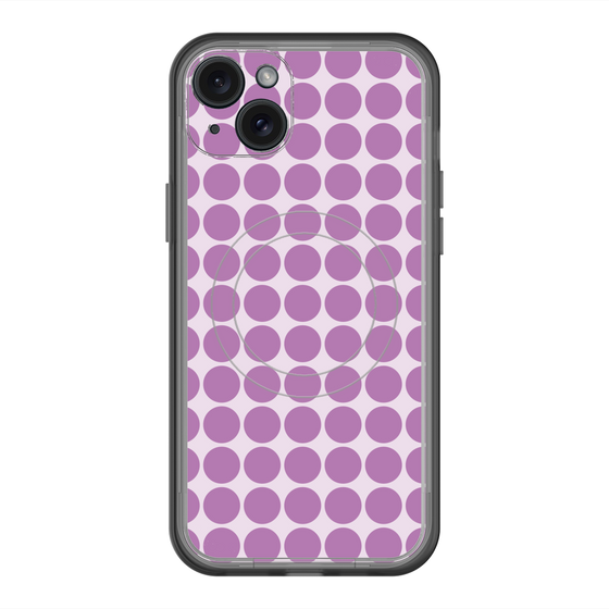 スリムプロテクションプレミアムケース with MagSafe［ Big Dot - Purple ］