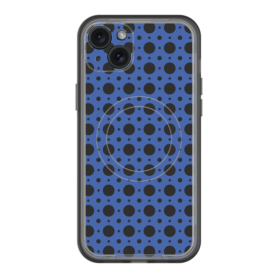 スリムプロテクションプレミアムケース with MagSafe［ Shower Dot - Blue ］