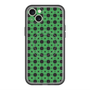 スリムプロテクションプレミアムケース with MagSafe［ Shower Dot - Green ］