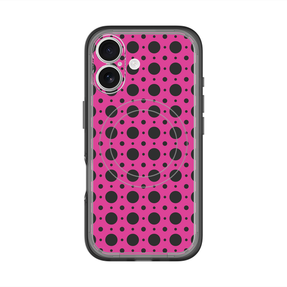 スリムプロテクションプレミアムケース with MagSafe［ Shower Dot - Pink ］