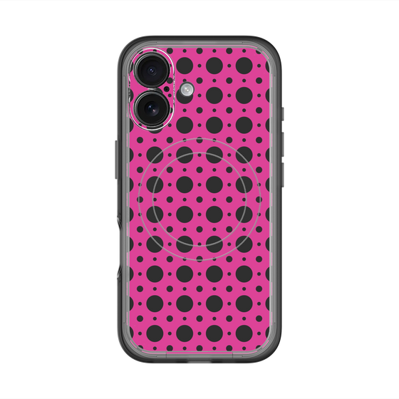 スリムプロテクションプレミアムケース with MagSafe［ Shower Dot - Pink ］