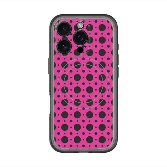 スリムプロテクションプレミアムケース with MagSafe［ Shower Dot - Pink ］