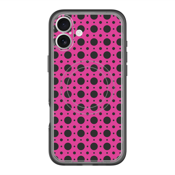 スリムプロテクションプレミアムケース with MagSafe［ Shower Dot - Pink ］