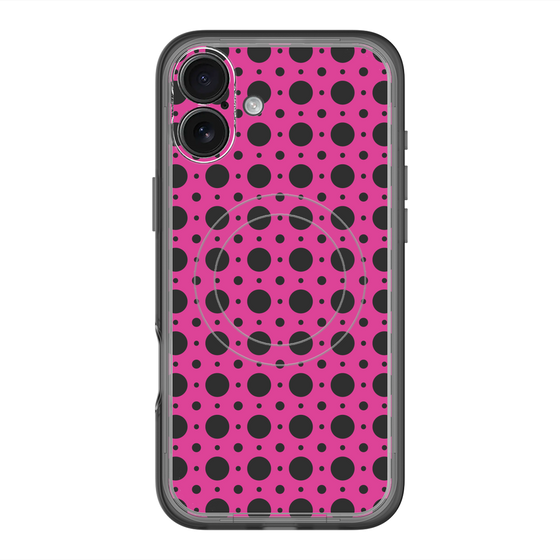 スリムプロテクションプレミアムケース with MagSafe［ Shower Dot - Pink ］