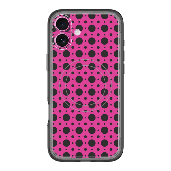 スリムプロテクションプレミアムケース with MagSafe［ Shower Dot - Pink ］