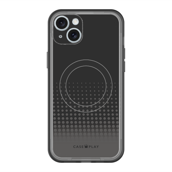 スリムプロテクションプレミアムケース with MagSafe［ Dot Gradation - Black ］