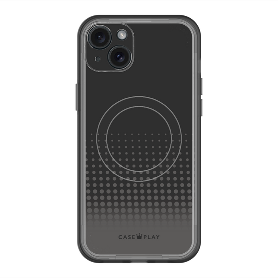 スリムプロテクションプレミアムケース with MagSafe［ Dot Gradation - Black ］