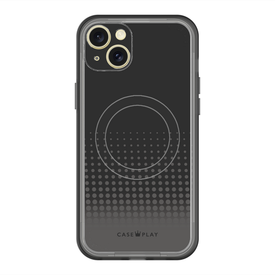 スリムプロテクションプレミアムケース with MagSafe［ Dot Gradation - Black ］