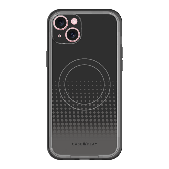スリムプロテクションプレミアムケース with MagSafe［ Dot Gradation - Black ］