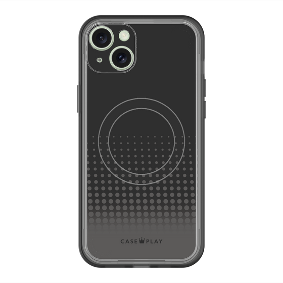 スリムプロテクションプレミアムケース with MagSafe［ Dot Gradation - Black ］