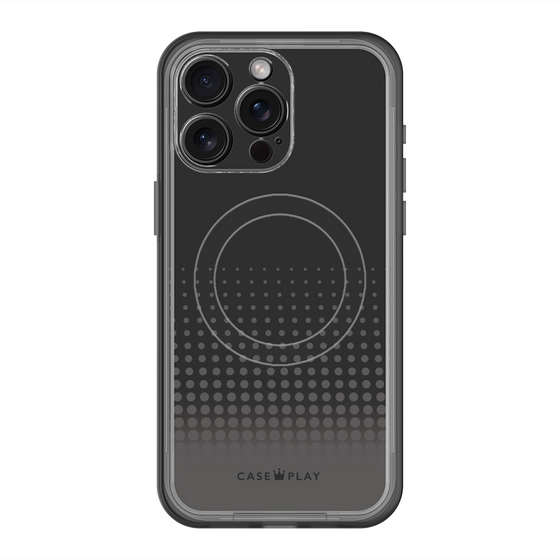 スリムプロテクションプレミアムケース with MagSafe［ Dot Gradation - Black ］