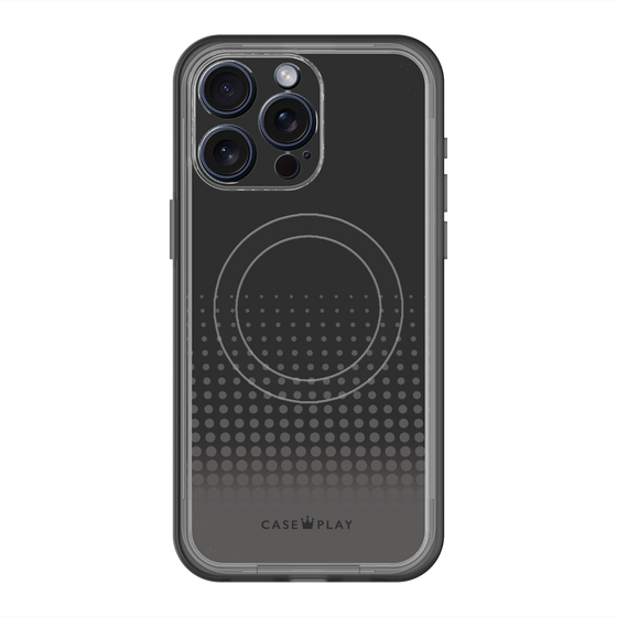 スリムプロテクションプレミアムケース with MagSafe［ Dot Gradation - Black ］