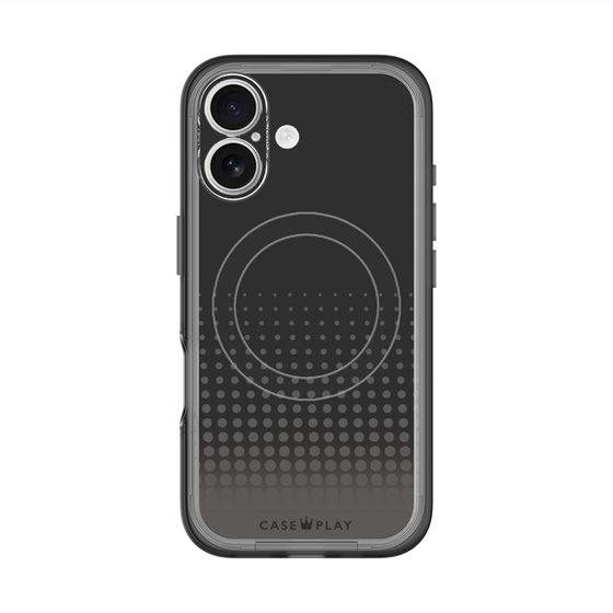 スリムプロテクションプレミアムケース with MagSafe［ Dot Gradation - Black ］