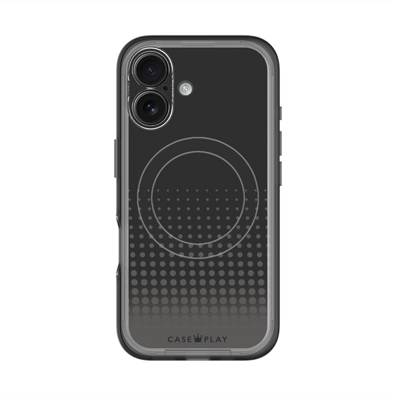 スリムプロテクションプレミアムケース with MagSafe［ Dot Gradation - Black ］