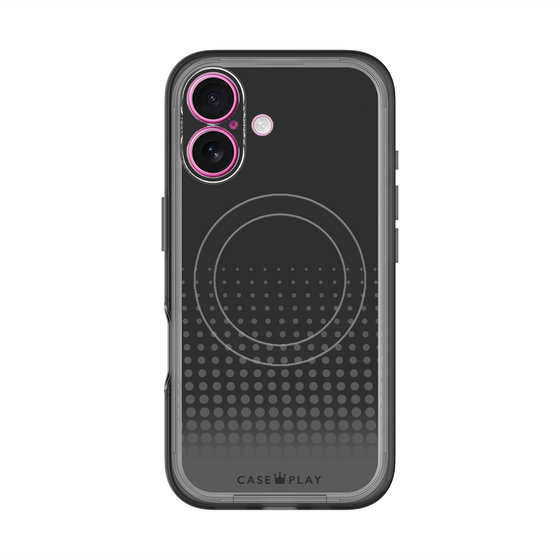 スリムプロテクションプレミアムケース with MagSafe［ Dot Gradation - Black ］