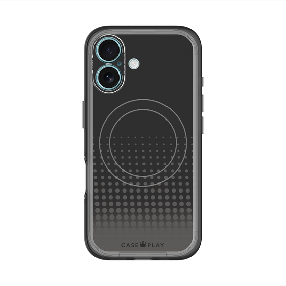 スリムプロテクションプレミアムケース with MagSafe［ Dot Gradation - Black ］