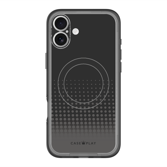 スリムプロテクションプレミアムケース with MagSafe［ Dot Gradation - Black ］