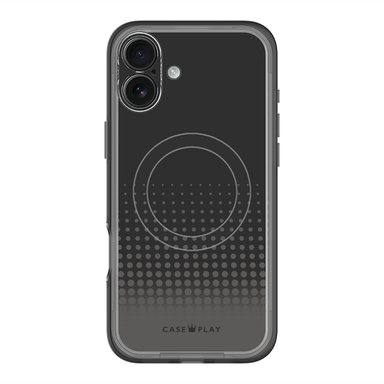 スリムプロテクションプレミアムケース with MagSafe［ Dot Gradation - Black ］